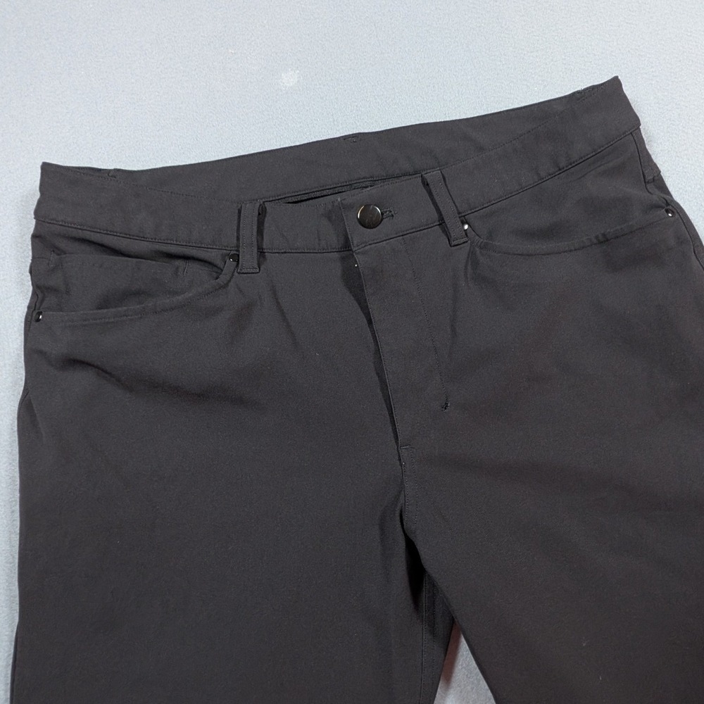 Lululemon ABC Pants Mens 33 Black Slim Fit Five Pocket Trousers